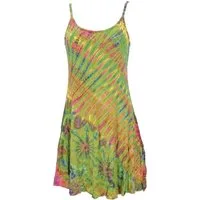 Guru-Shop Midikleid Unikat Batik Minikleid, Batikkleid, Boho.. alternative Bekleidung