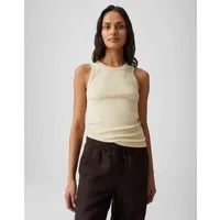 OPUS Tanktop Ilesso aus Baumwolle in schmaler Passform Ärmellos geschnitten für sommerliche Looks