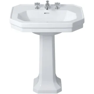 Duravit Serie 1930 Waschtisch 0438700000 mit Überlauf, 1 Hahnloch, weiss