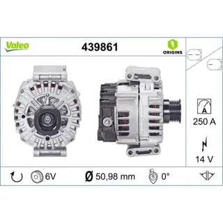 Valeo Generator  250A Mercedes S-Klasse W222 439861