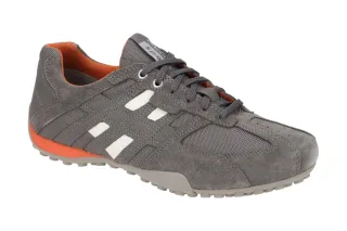 Geox U4207K Snake Herren Sneaker light grey / anthracite atmungsaktiv wasserd...