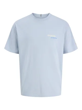JACK&JONES - JORRIVIERA BACK SCRIPT TEE CN JNR Cashmere Blue - Gr. - 152
