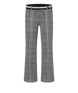 CAMBIO - Francoise cropped tartan black/creme - Gr. - 38/29