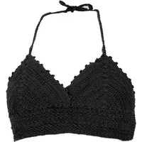 Guru-Shop T-Shirt Häkeltop, Bikinitop, Strandtop, Hippie Bra -.. Festival, Ethno Style, alternative Bekleidung