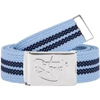2Stoned Stoffgürtel Koppelgürtel Unisex, Chromschnalle Classic, 3 cm breit, 120 cm lang mehrfarbig gestreift, individuell kürzbar, stufenlos verstellbar