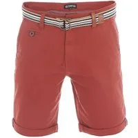 riverso Chinoshorts Herren Shorts RIVKlaas Regular Fit Bermudashorts mit Gürtel