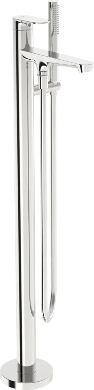 Hansa Einhandmischer Badebatterie bodenstehend HANSAGENESIS, rund 1-strahlig verchromt, 37832063 37832063