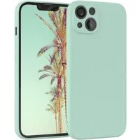EAZY CASE Handyhülle für Apple iPhone 13 Hülle Silikon 6,1 Zoll, Hülle Silikon kratzfest Smart Slimcover Bumper Case Etui Mint Grün