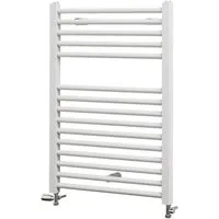 Schulte Badheizkörper Turbo Design-Heizkörper, 70x50 cm, Anschluss unten, Weiß, 312 Watt, Handtuchwärmer
