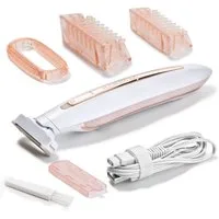 Genius Körper- und Bikinitrimmer Genius Körperrasierer Flawless Body, Aufsätze: 3, 8- teiliges Set, Rasieren Trockenrasieren Stylen Trimmen