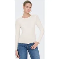 ONLY Langarmshirt ONLVIRRO O NECK L/S TOP BOX JRS Materialmix, regular fit