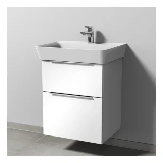 Sanipa 3way Waschtischunterbau zu Ideal Standard Connect Air Cube Waschtisch mit 2 Auszügen, Weiß-So UM64743