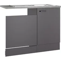 OPTIFIT Spülenschrank OPTImulti Breite 110 cm, mit 1 Tür u. Blende f. Geschirrspüler, Einbauspüle