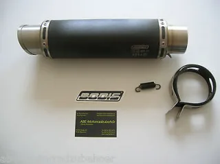 Motorrad Sport Auspuff Bodis GP1-RS Black 250mm Suzuki KTM Honda Kawasaki Yamaha