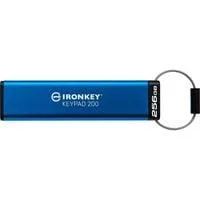 IronKey Keypad 200 256 GB, USB-Stick blau, USB-A 3.2 Gen 1