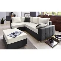 COLLECTION AB Ecksofa Parma L-Form, B: 224 cm, Bettfunktion, Bettkasten & 2 Zierkissen, Federkern
