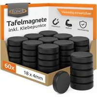 ECENCE Magnet Magnet für Magnettafel 60x Ferrit Magnet (60-St)