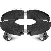 TUWENA Pflanzenroller Pflanzenroller, Blumentopf Untersetzer mit Rollen 39-54cm Verstellbar, Für GroßE PflanzgefäßE im Innen- und AußEnbereich, 200kg Tragkraf