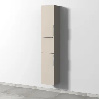 Sanipa 3way Hochschrank mit 2 Türen und 1 Auszug, Kaschmir-Matt UP1001U