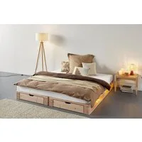 OTTO home Palettenbett "ALASCO " Mit Schublade, zertifiziertes Massivholz, erweiterbar zum Doppel- oder Familienbett