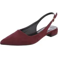 Ital-Design Damen Schnürstiefel Combat-Style mit Schnalle Schnürpumps (92078868) Blockabsatz Schnür- & Riemchenpumps in Bordeaux