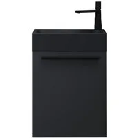 Mai & Mai Badmöbel-Set Gäste Wc Waschbeckenunterschrank Waschtisch mit Unterschrank Pisa