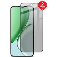 Wigento Displayschutzglas Privacy 2x für Honor Magic 8 Lite Blickschutz 9H für Honor Magic 8 Lite, Spar Set Privacy Display Schutz Glas