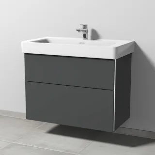 Sanipa 3way Waschtischunterbau zu Laufen Pro S Waschtisch mit 2 Auszügen, Anthrazit-Matt BR76922