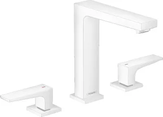 Hansgrohe 3-Loch Waschtischarmatur 160 Metropol mattweiss, 32515700 32515700