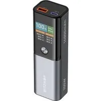 BLiTZWOLF 100W 14000mAh tragbar Powerbank, PD QC Schnellladen, 2 Ausgänge, kompakte für iPhone, Samsung, Xiaomi
