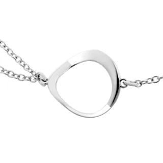 Orphelia 'Renée' Halskette für Damen, 925er Sterlingsilber, Silber/Rosé, ZK-7181