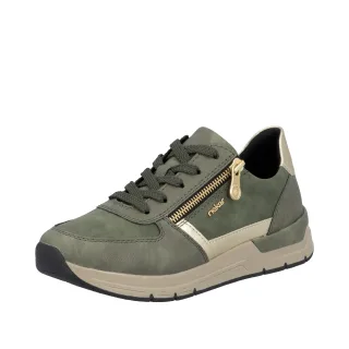 Rieker Sneaker, Freizeitschuh, Schnürschuh, Halbschuh mit modischen Akzenten