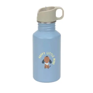 Lässig Edelstahl Kinder Trinkflasche 500 ml - Pattern Party, blau