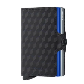 secrid - Twinwallet TOP (7x10,2x2,5cm) schwarz/grau/blau - Gr. - 00