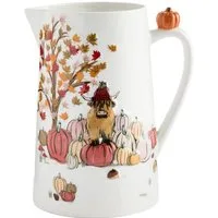 Next Dekovase Herbstliche Keramik-Krugvase, Hochlandrind Hamish