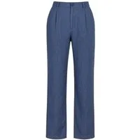 fashionshowcase Palazzohose Palazzohose Damen Hose in Leinenoptik – elegant Weites Bein
