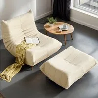 MODFU Sitzsack Einzelsofa,Wohnzimmer Sofa, Sofa (Teddyfleece+Schaumstoff mit hoher Dichte, 2 St., Interne rahmenlose Struktur), Produkt als komprimierte Verpackung