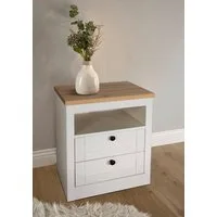 OTTO home Nachtkonsole 2er Set Büsum Nachtschrank Beistellschrank (Spar-Set, 2 Schränke im Lieferumfang), Nachttisch im Landhaus Design mit 2 Schubladen Bestseller