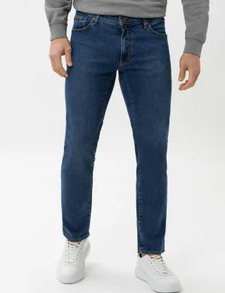 Brax Herren Five-Pocket-Hose Style CADIZ REGULAR BLUE USED, denim blau, Gr. 30/30