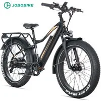 JOBOBIKE E-Bike Mountainbike 26x4 Zoll, bis zu 180km, mit Bremslicht- und Blinker, Fatbike, MTB, 7 Gang Shimano, Kettenschaltung, Heckmotor, 960 Wh, (LCD-Farbdisplay, CST Reifen mit Pannenschutz, hydr. Scheibenbremsen), 80Nm, 5 Stufen, Federgabel, Ge