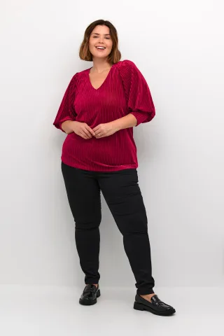 Langarm-Bluse KCcacanna Langarm-Bluse Regular fit red