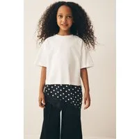 Next T-Shirt Asymmetrisches T-Shirt aus Spitze (1-tlg)