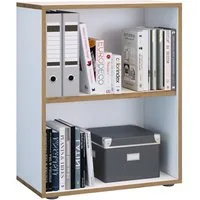 VCM Standregal Salia L OT 60 74x60x33cm, 1-tlg., Holzregal stehend, platzsparender Aktenschrank, CD DVD Aufbewahrung
