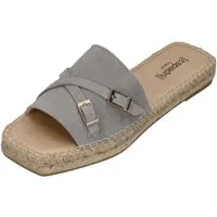 espadrij l´originale CARRE BUCKLE Pantolette Gris
