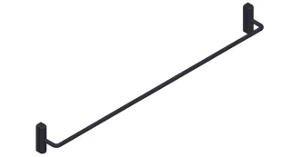 Giese Etagere 1-teilig schwarz matt, 11831-14 11831-14