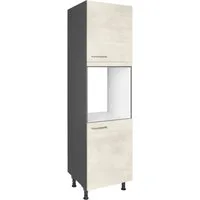 nobilia® Herdumbauschrank "Riva", Ausrichtung wählbar, mit zwei zusätzlichen Türen, vormontiert, Breite/Höhe: 60/167,8 cm