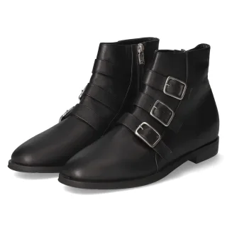 42Plus Stiefeletten  Schwarz - Gr. 42 -  Echt Leder