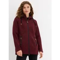 bonprix Strickfleecejacke (1-St) bequeme Passform, mit Kapuze, mit verschließbaren Taschen