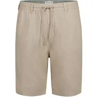 Eight2Nine Chinoshorts Leinen Chino Elastischer Bund mit Kordelzug Canvas-Bermuda