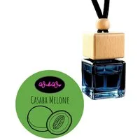 WonderWax Raumduft WonderWax® Auto Duft Quadrat Schwarz braun 8 ml, (Casaba Melon & Santal), Duftrichtung: Casaba Melone & Santal